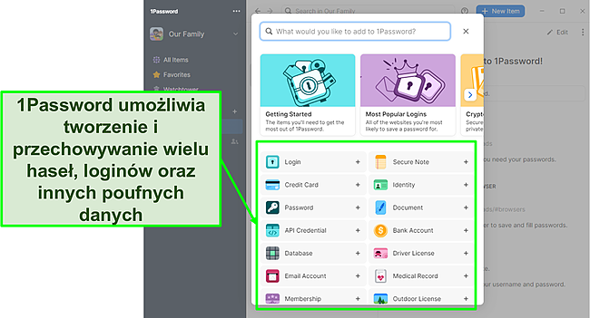 1Password ułatwia dodawanie haseł.