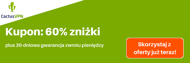 Ważny kupon VPN Cactus