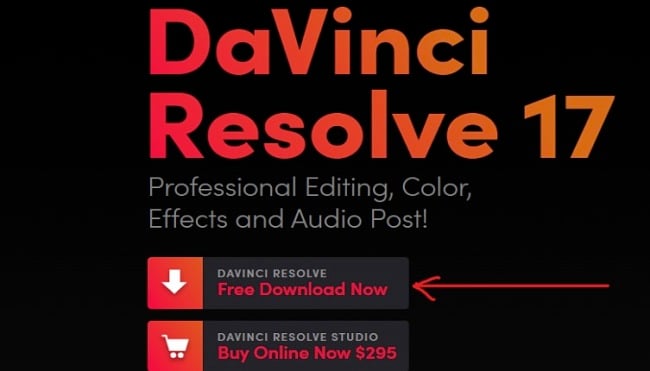download davinci resolve 32 bit