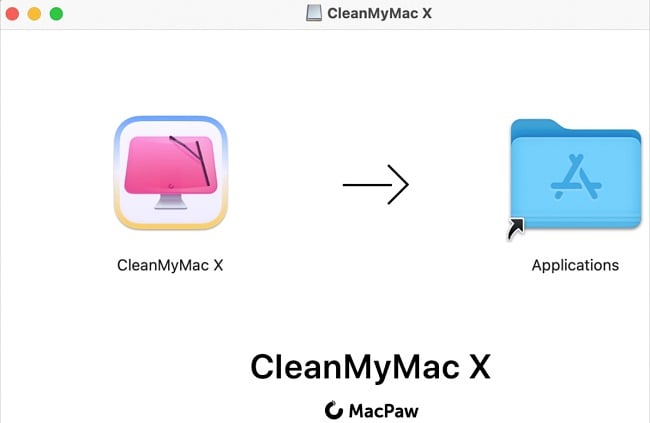 CleanMyMac X install application screenshot