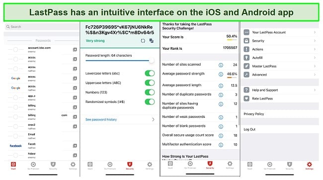 LastPass has beginner-friendly mobile apps