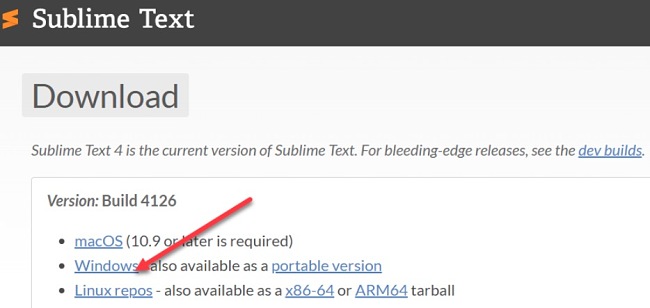 تحميل لقطة شاشة Sublime Text