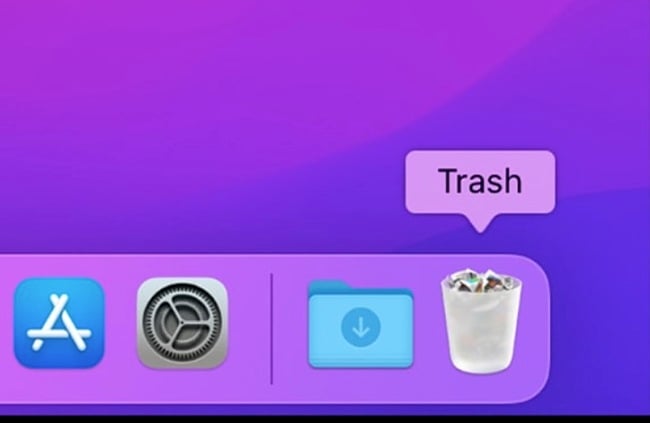 Tangkapan layar sampah Logic Pro MacOS
