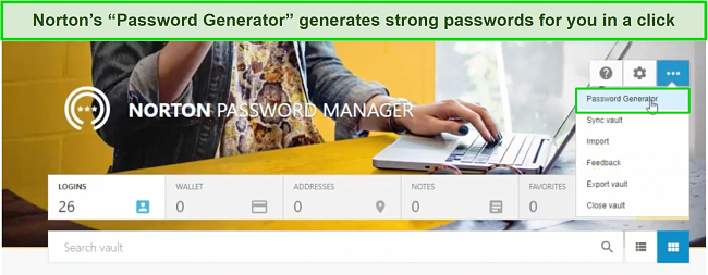Screenshot of Norton's