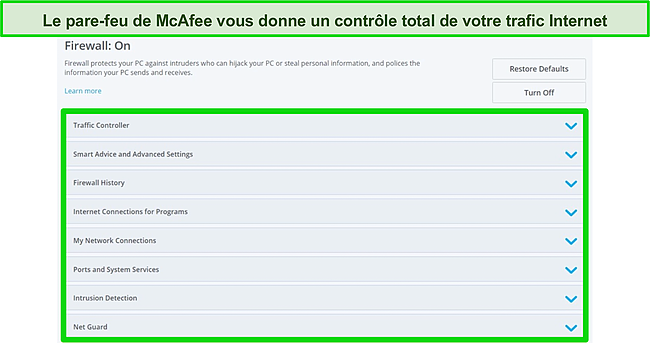 J'ai été impressionné par la détection d'intrusion, qui vous alerte lorsque quelqu'un essaie d'accéder à votre ordinateur.