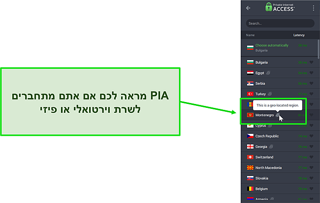 שרתים וירטואליים PIA.