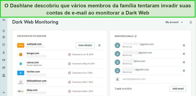 Os melhores gerenciadores de senhas para família com monitoramento da dark web - Dashlane
