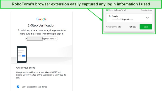 RoboForm's autofill capabilities enable you to complete web forms swiftly