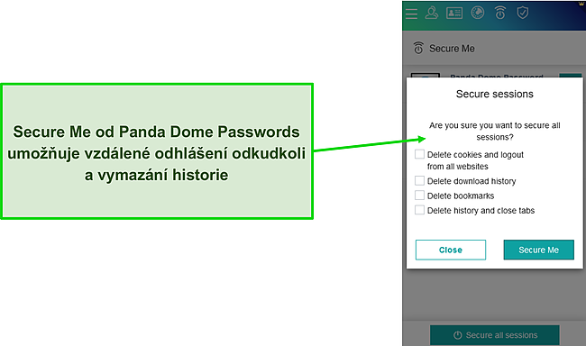 Líbí se mi, že jsem mohl rychle odstranit veškerou svou historii prohlížení a data, abych zabránil sledování adwaru.