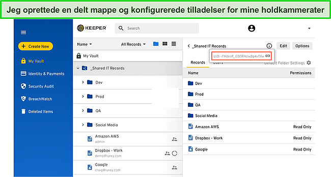 Skærmbillede af Keeper's.