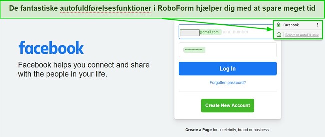Bedste familieadgangskodeadministratorer - RoboForm's autofuldfunktion