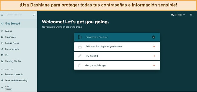 Banner promocional de Dashlane, una herramienta para proteger contraseñas e información personal