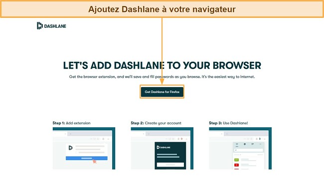 Ajoutez Dashlane à votre navigateur