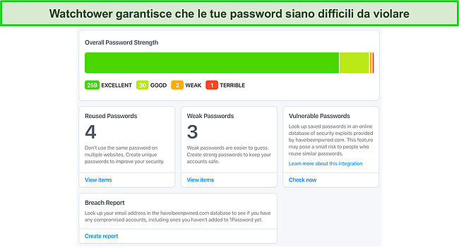 Screenshot della pagina di accesso all'account Secret Key di 1Password.
