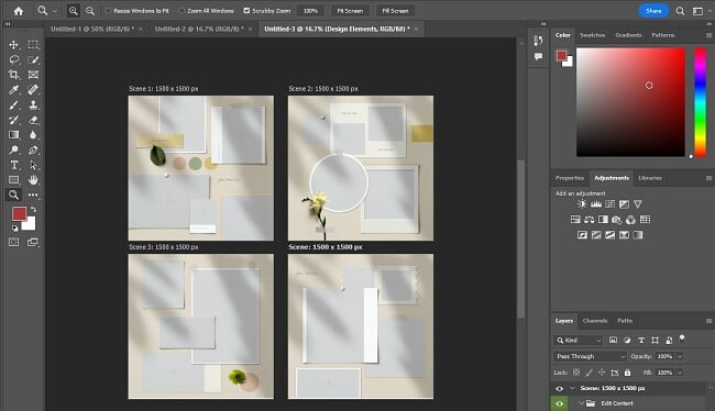 Photoshop-interface en toolset