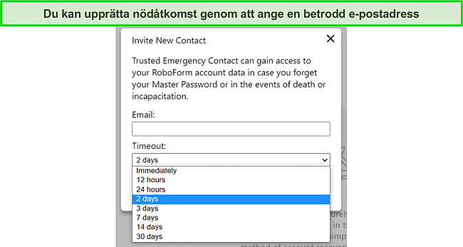 Skärmdump av Roboform's.