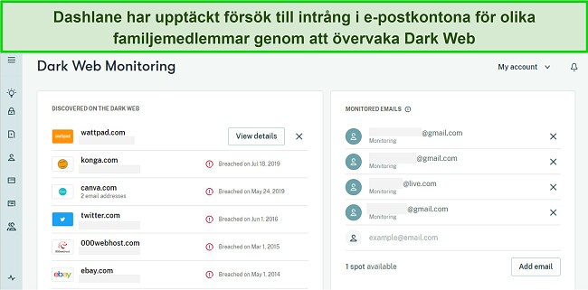 En mask i mörka färger som representerar de bästa familjelösenordshanterarna med Dashlanes mörka webbövervakning