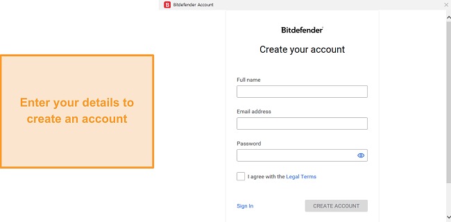 Installing Bitdefender