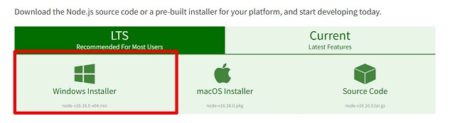 تنزيل Node.js