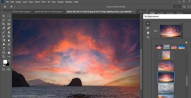 Sostituzione di Photoshop Sky