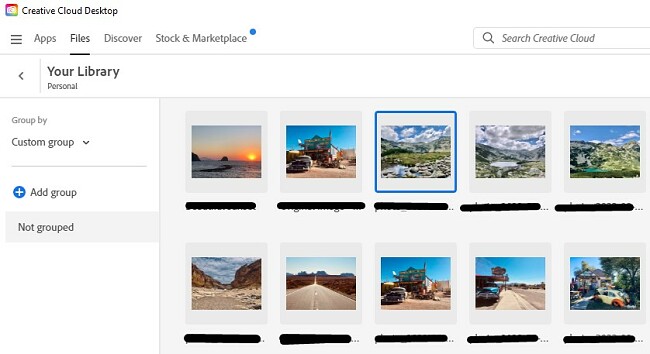 Librerie cloud di Photoshop