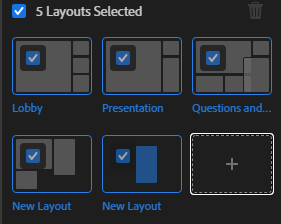 create layout with Adobe Connect 