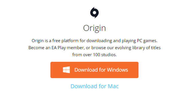 Download and play your games in Origin for Mac