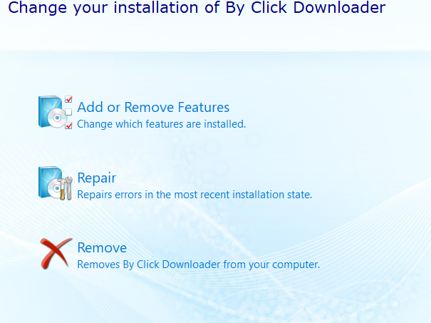 uninstall byclick downloader2