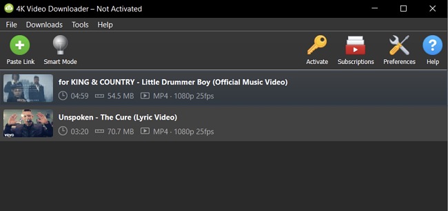 4k video downloader download another video without the link