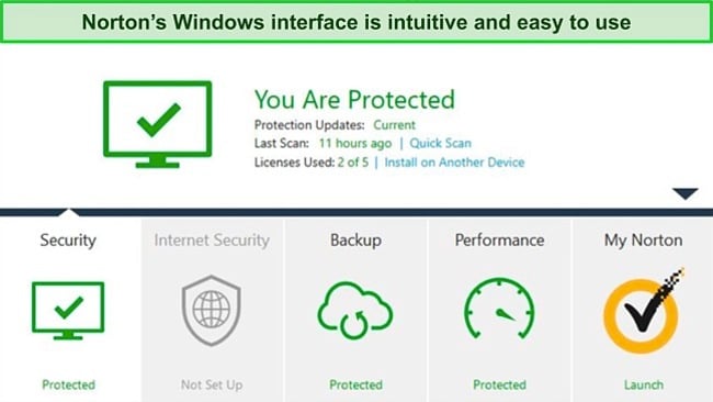 Norton Windows app