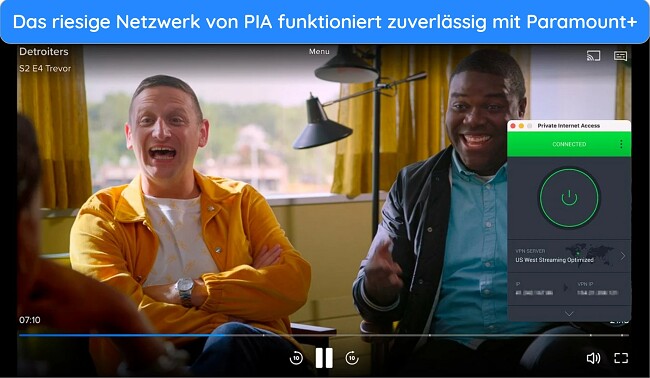 Anleitung zum Ansehen von Paramount+ mit PIA VPN-Streaming Detroiters