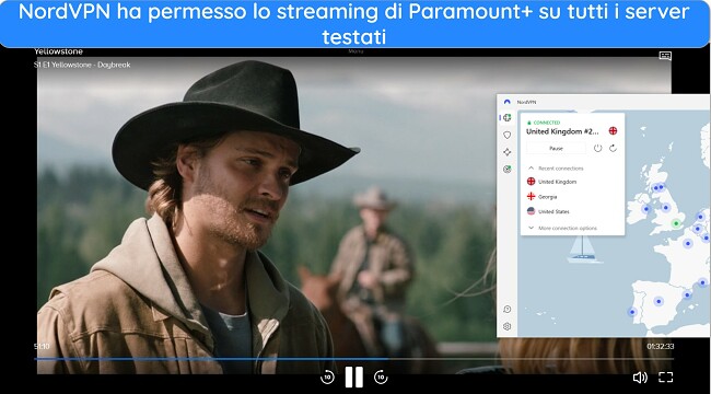 Guida su come guardare Paramount+ con NordVPN - Streaming di Yellowstone
