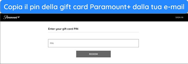 Pagina di riscatto del buono regalo di Paramount Plus: Come guardare Paramount Plus da qualsiasi luogo