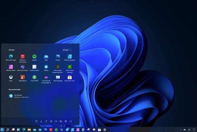 Windows 11-Desktop-Screenshot