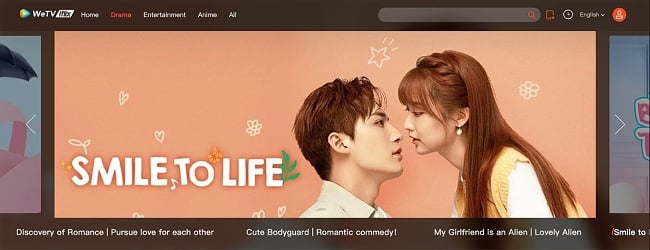 Capture d'écran de la page d'accueil d'iFlix montrant des séries dramatiques coréennes