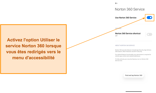 Activation du service Norton 360