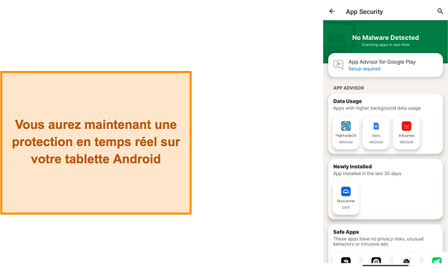 Configuration réussie de Norton sur Android