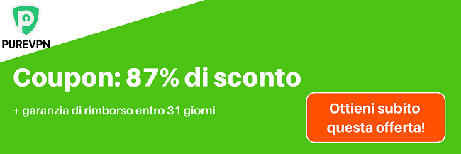 Coupon PureVPN valido per il Black Friday