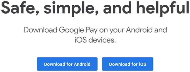 Captura de tela dos botões de download do Google Play