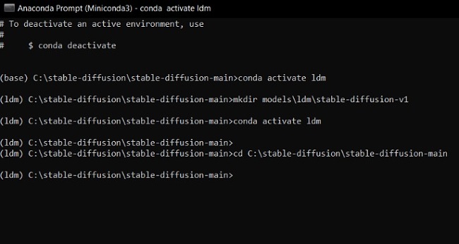 Екранна снимка за деактивиране на Stable Diffusion