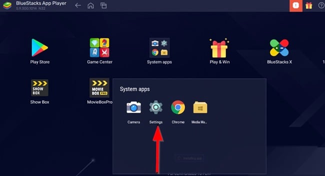 Captura de pantalla de la configuración de OmeTV