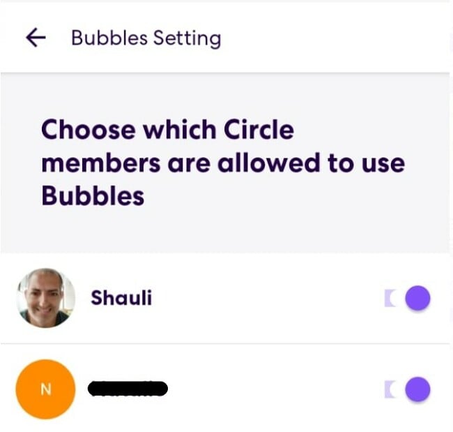 Bubble-toegang