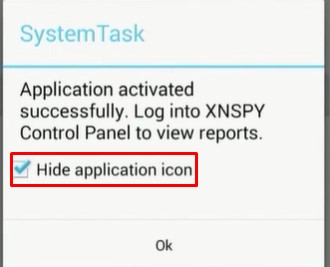 XNSPY-App ausblenden