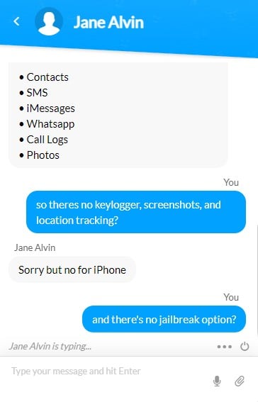 atención al cliente pregunta sobre Jailbreak