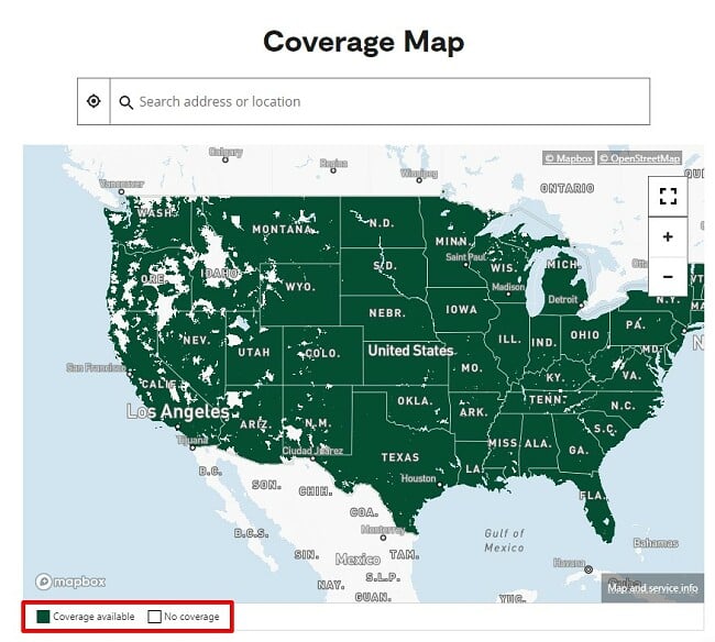 Bark phone coverage map