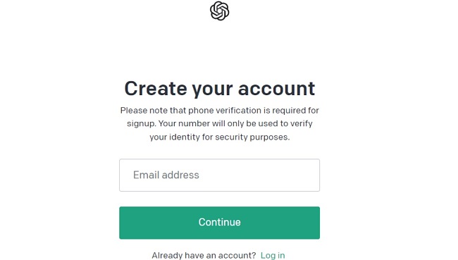 ChatGPT your account screenshot