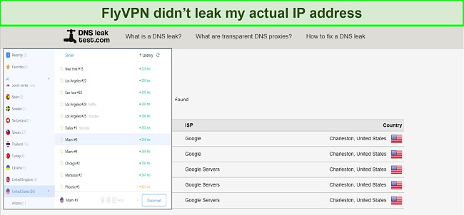 FlyVPN passed my streaming tests