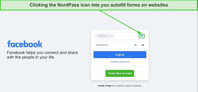 NordPass’s reliable autofill function helps you save time when signing in to websites