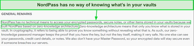 NordPass’ zero-knowledge architecture ensures your vault stays private