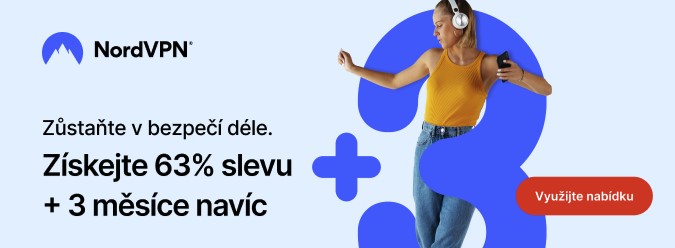 Snímek obrazovky nabídky NordVPN Spring 2023